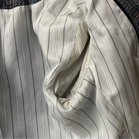 Veronica Beard Miller Plaid Dickey Blazer Jacket Cerulean Size 10 - Picture 7 of 10